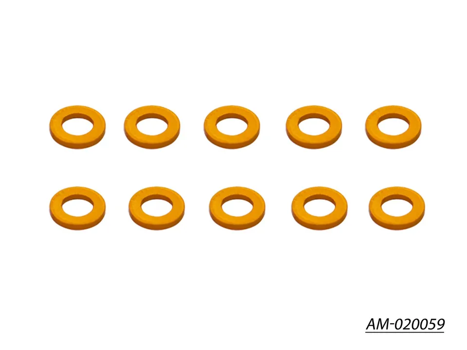 Arrowmax Alu Shims 4x7x1 cales orange x10 AM-020059
