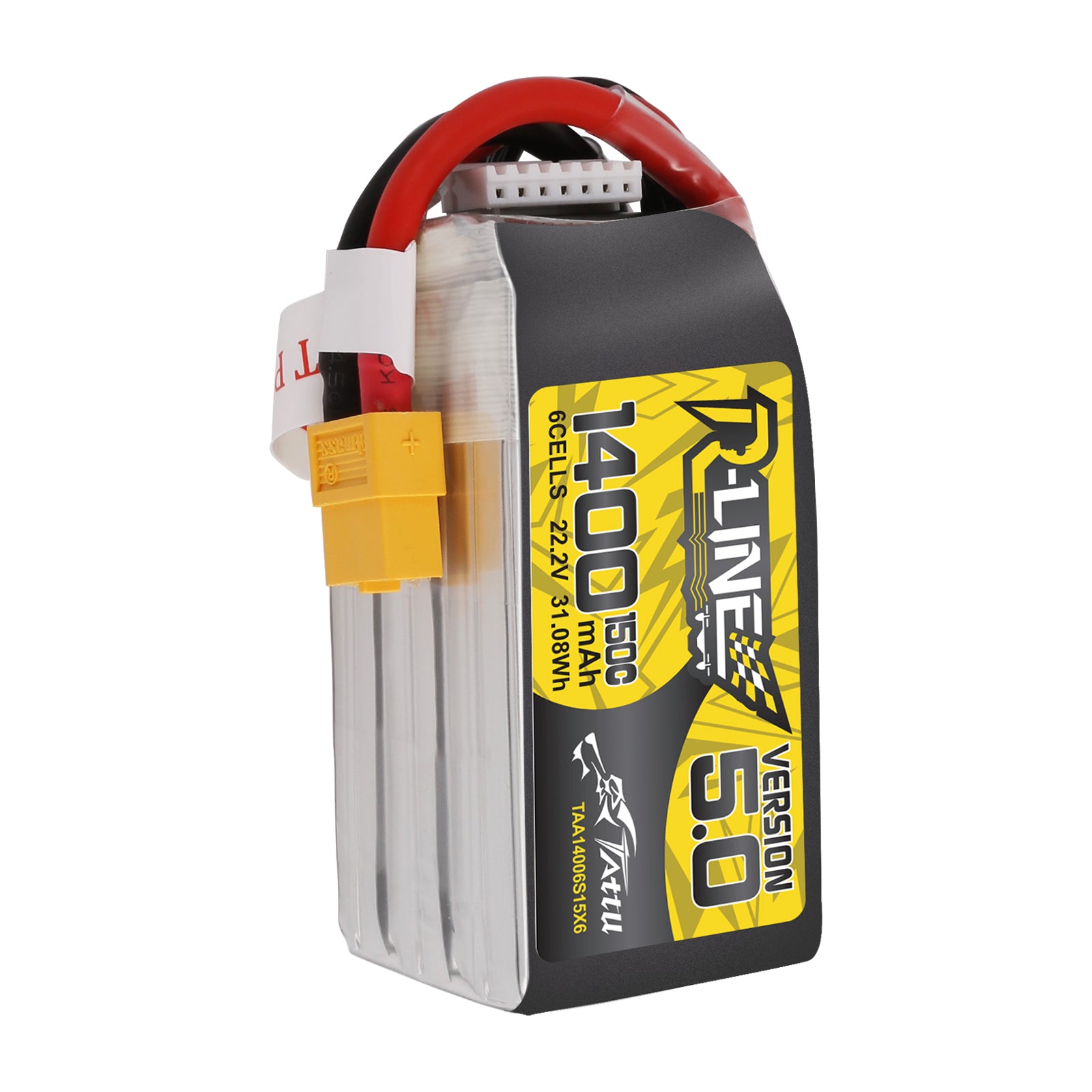 Tattu R-Line 5.0 1400mAh 6S 150C Batterie Lipo XT60