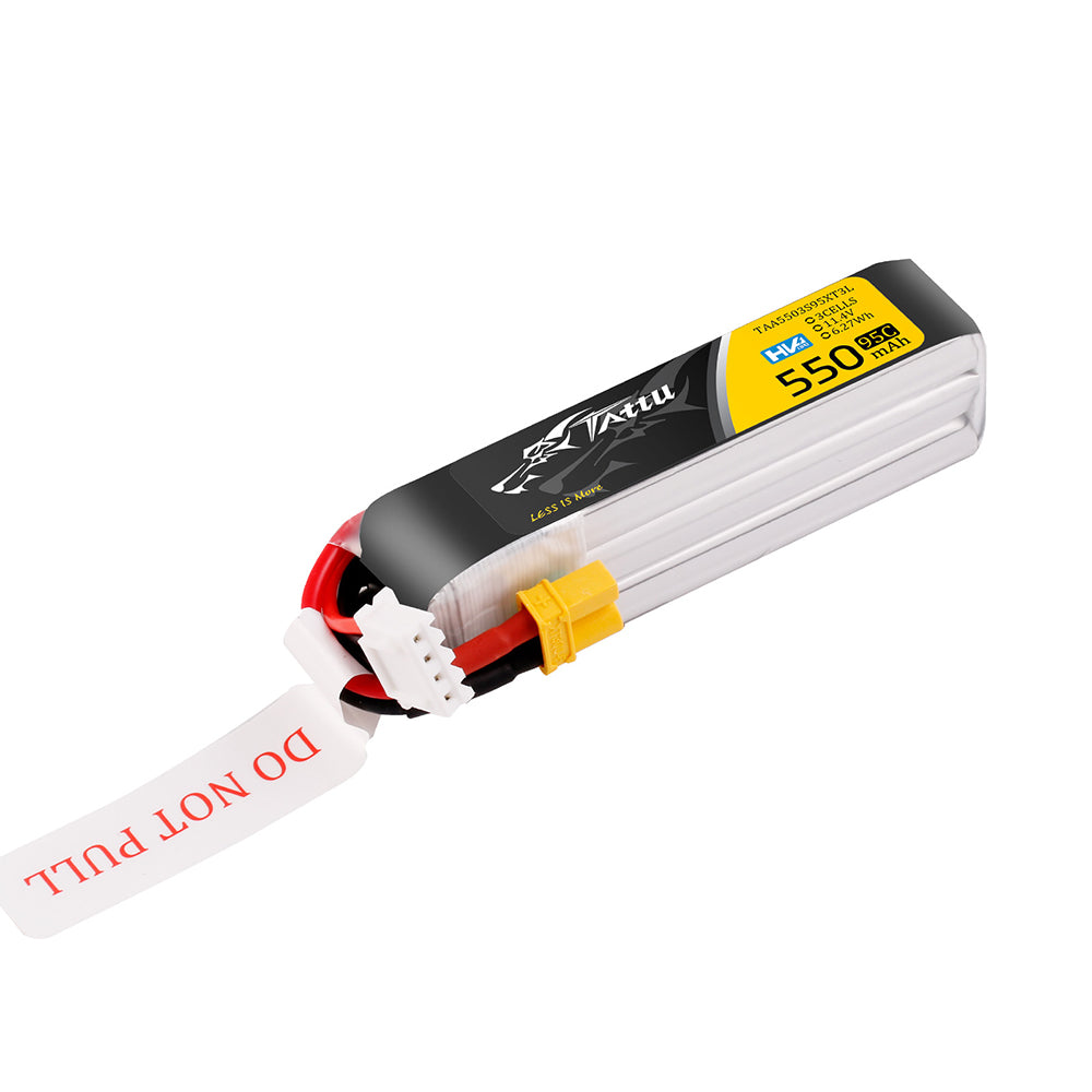 Tattu 550mAh 3S 95C batterie LiPo HV XT30 11,4V