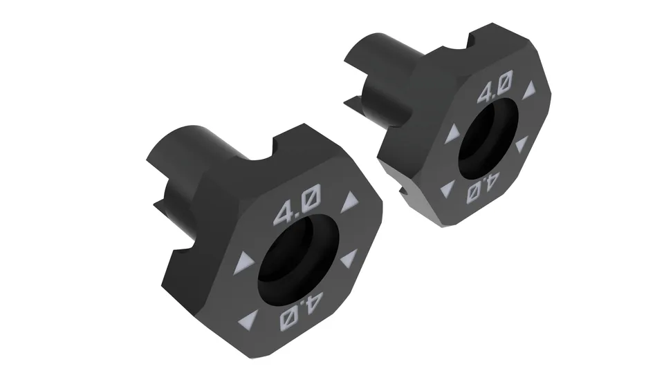3Racing Cero SAK-Z136B hexagone roue 4,0 mm x2