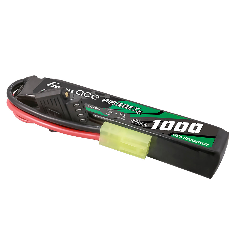 Gens Ace Airsoft 1000mAh 3S 11.1V batterie lipo Tamiya