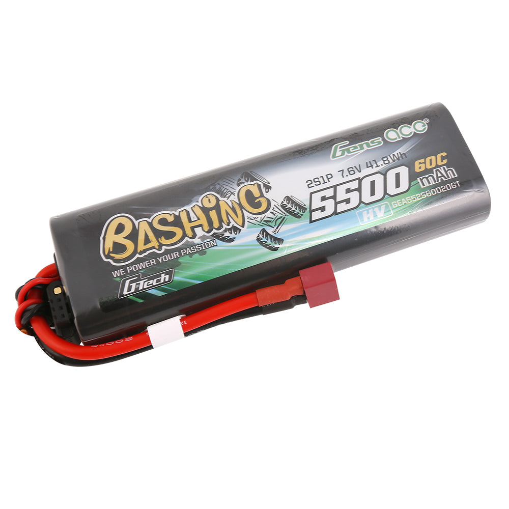 Gens Ace Bashing 5500mAh 2S 60C Batterie LiPo Deans HV