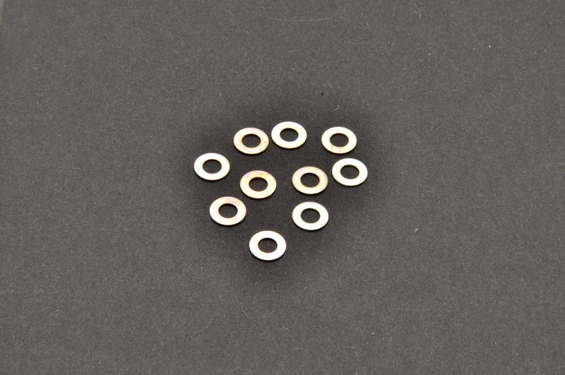 Hobao 36812 cale inox 4x8x0.5mm pièce RC lot 10
