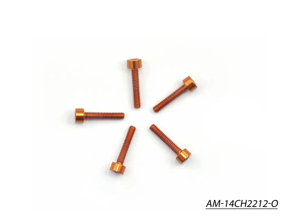 Arrowmax vis alu M2.2x12 orange 7075 x5 AM-14CH2212-O