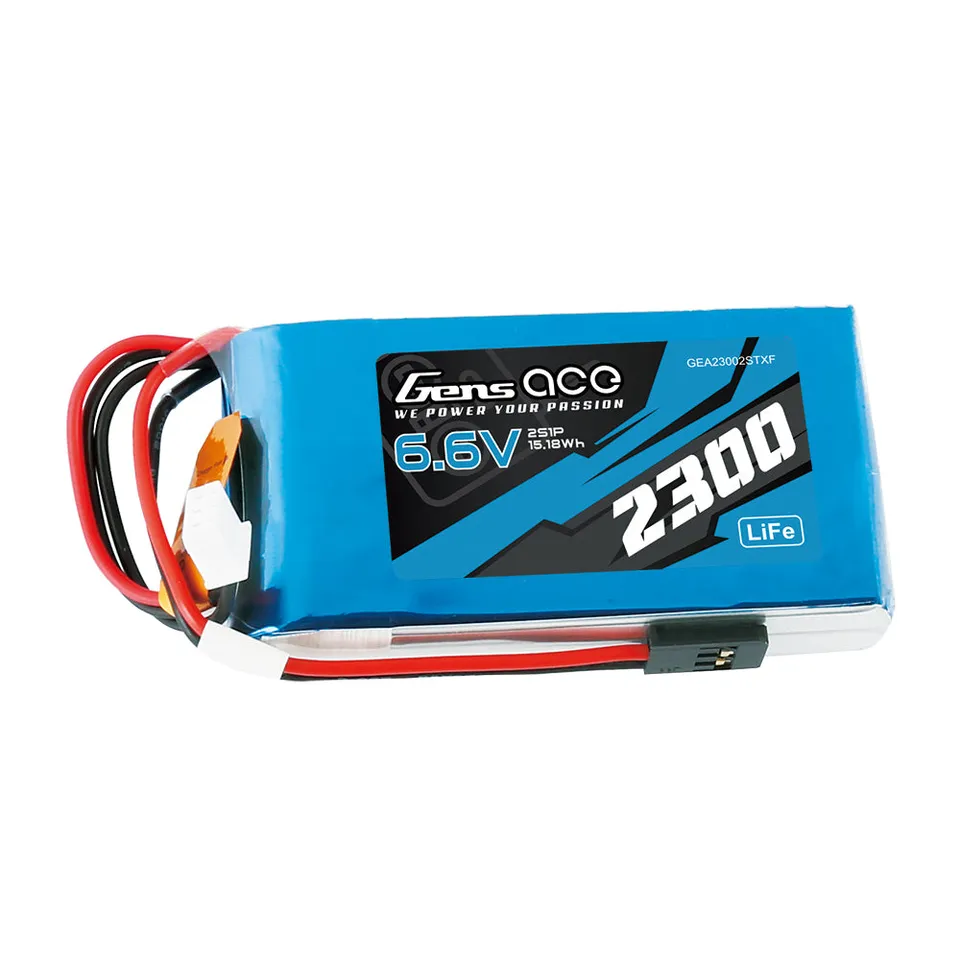 Gens Ace TX/RX 2300mAh 2S Batterie LiFe Futaba