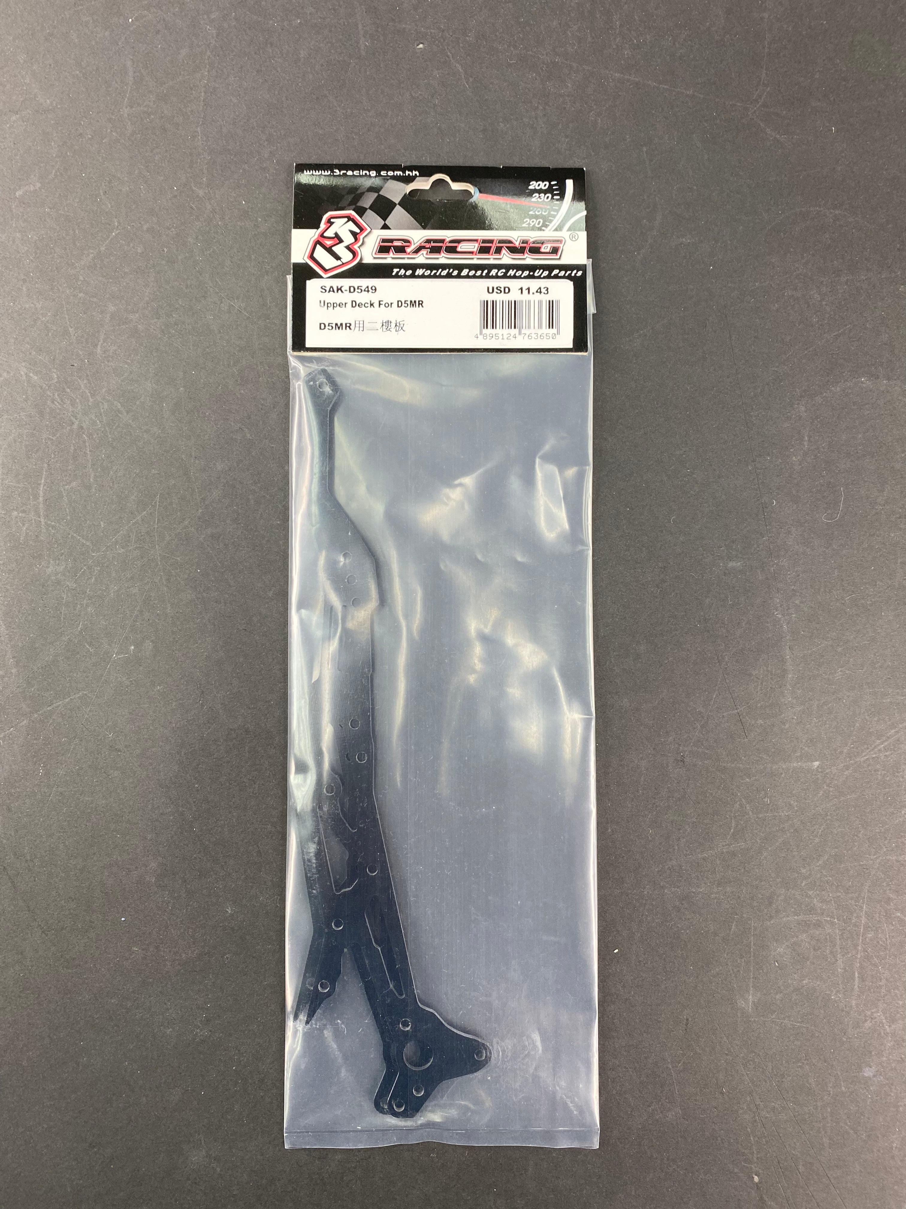 3Racing Sakura SAK-D549 platine supérieure D5MR