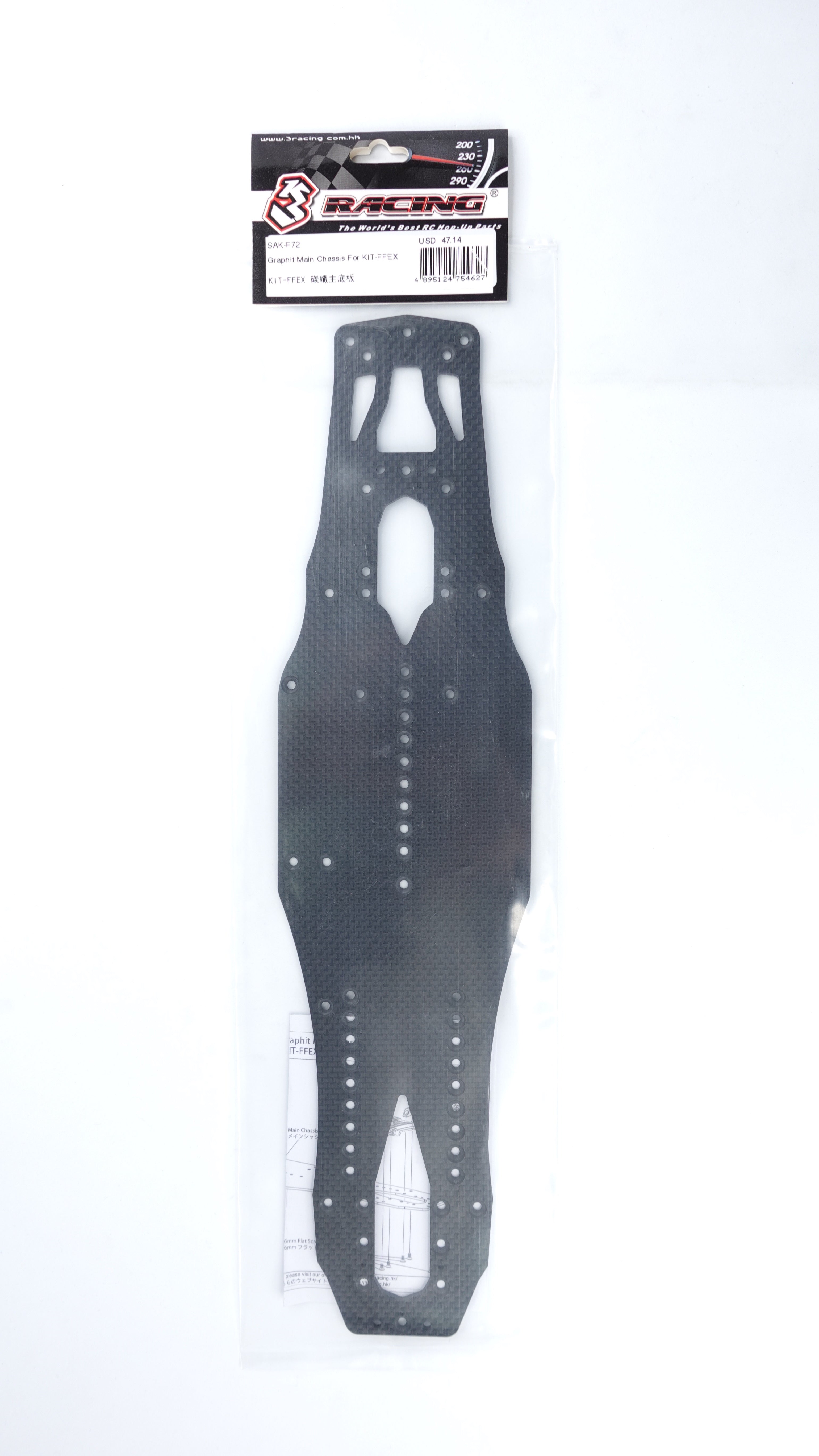 3Racing Sakura SAK-F72 châssis graphite pour KIT-FFEX