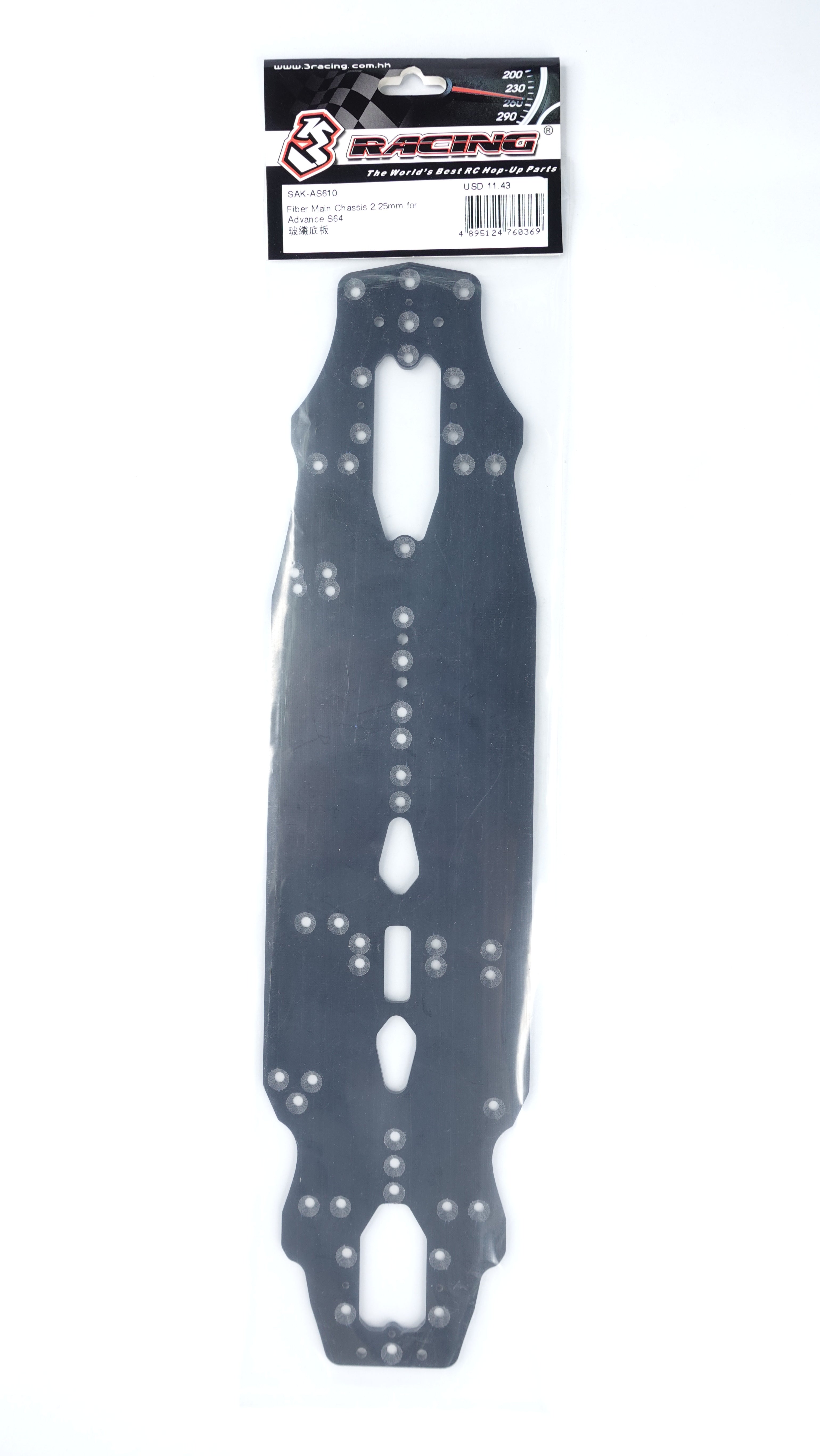 3Racing Advance SAK-AS610 châssis fibre 2.25mm Advance S64