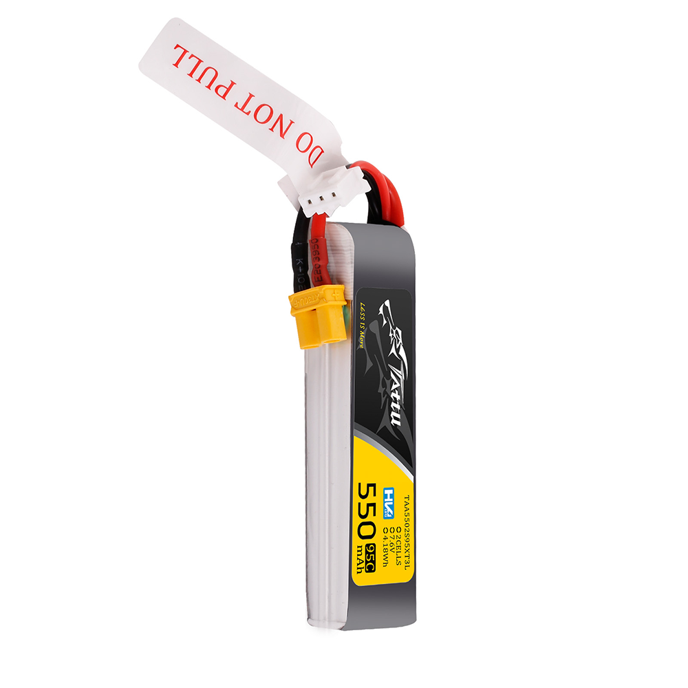 Tattu FPV 550mAh 2S batterie lipo HV XT30 95C