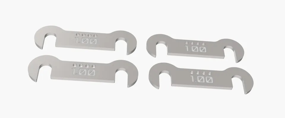 3Racing Cero SAK-C168C cale suspension basse 1.0mm