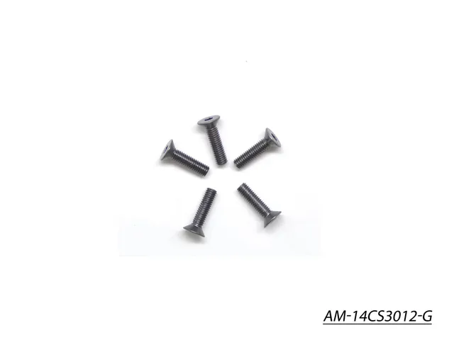 Arrowmax AM-14CS3012-G vis alu fraisée M3x12 grise x5