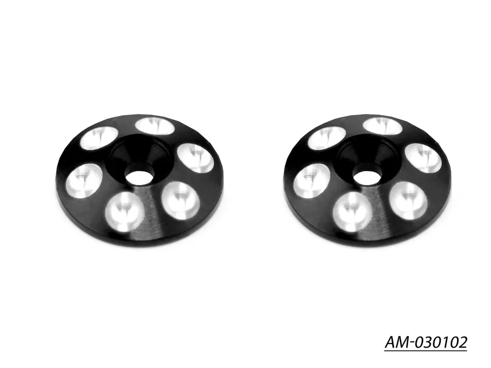 Arrowmax Accessories AM-030102 cales aileron alu noires lot 2