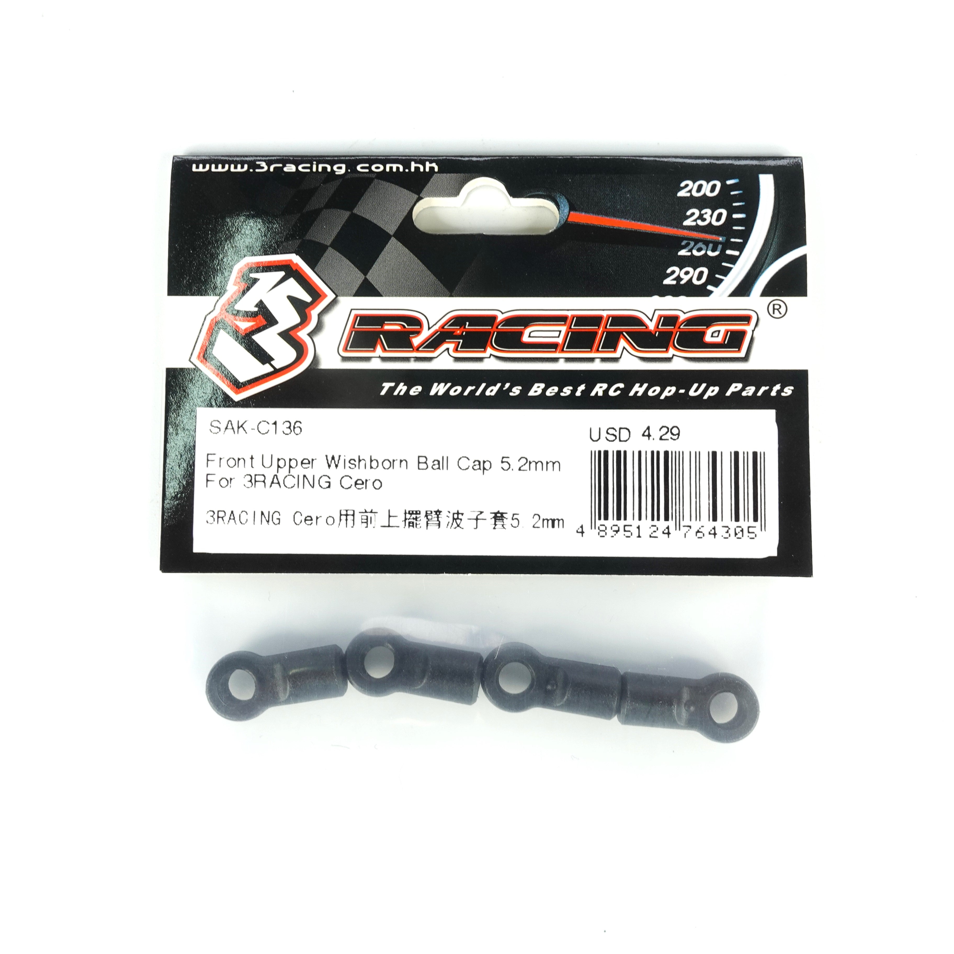 3RACING Cero SAK-C136 Chape Rotule 5.2mm Avant