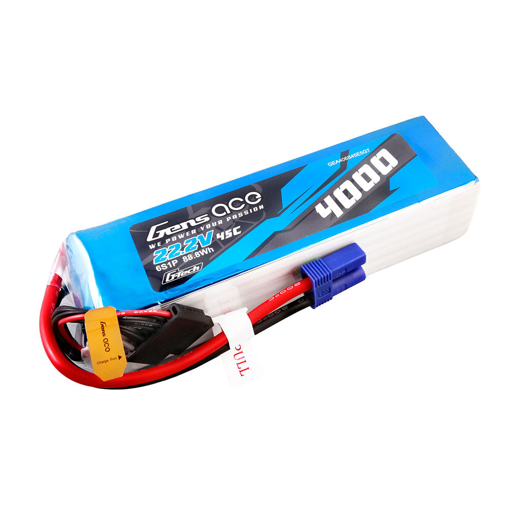 Gens Ace Air Classic 4000mAh 6S 45C batterie LiPo EC5