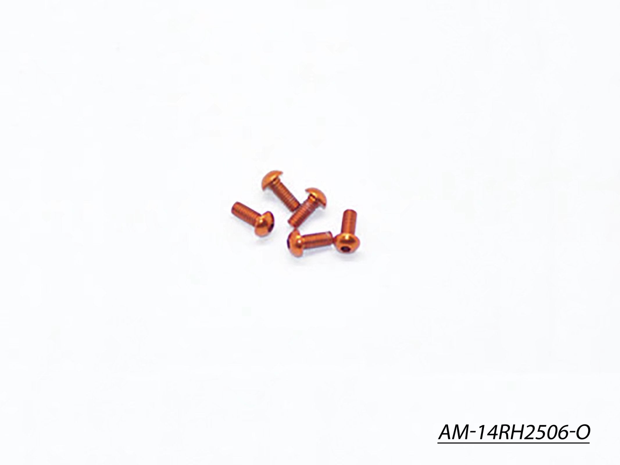 Arrowmax Screws AM-14RH2506-O vis alu tête ronde M2.5x6 orange lot 5