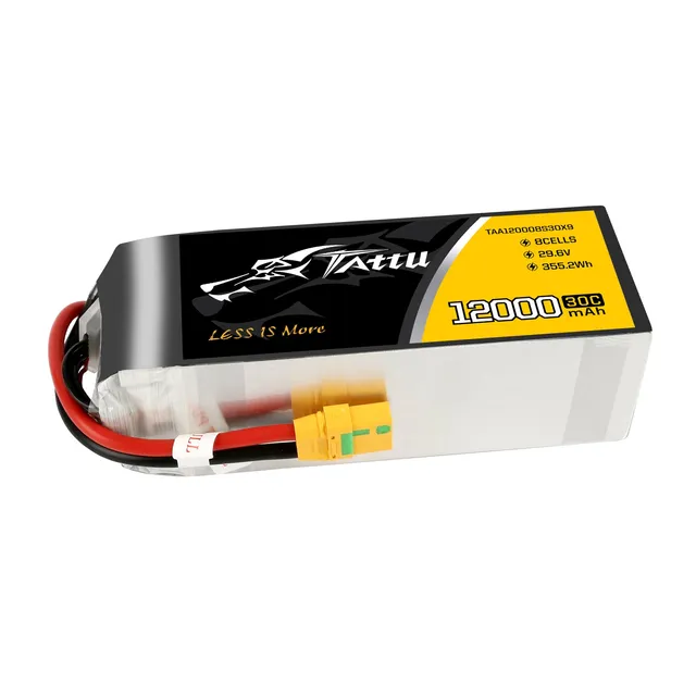 Tattu UAV Classic 12000mAh 8S batterie lipo 29.6V 30C XT90-S