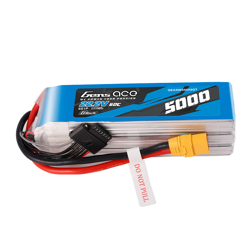 Gens Ace Air Classic 5000mAh 6S 60C batterie LiPo 22,2V XT90