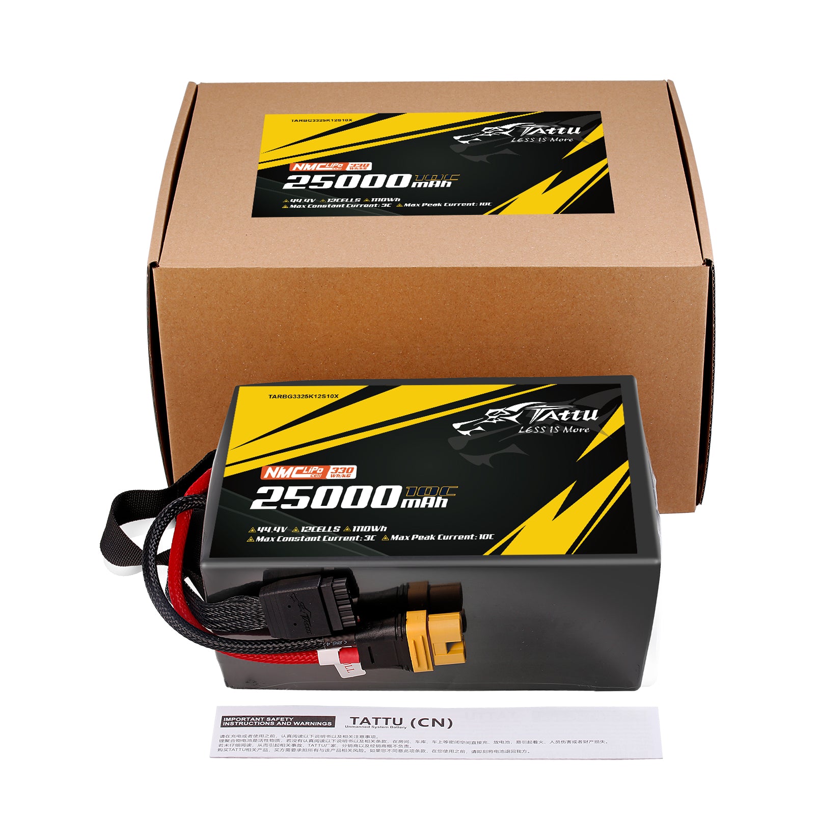 Tattu Semi-Solid 25000mAh 12S batterie drone AS150U-F