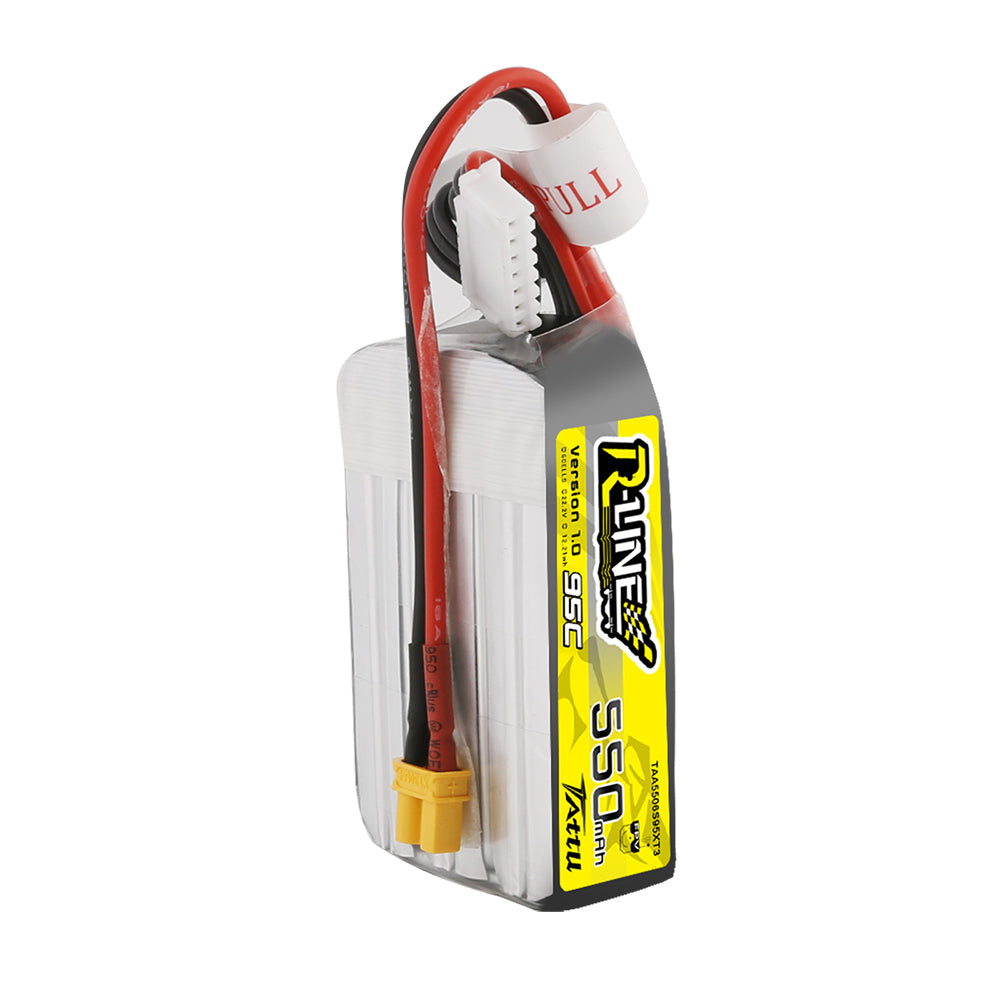 Tattu R-Line 550mAh 6S batterie FPV 95C XT30