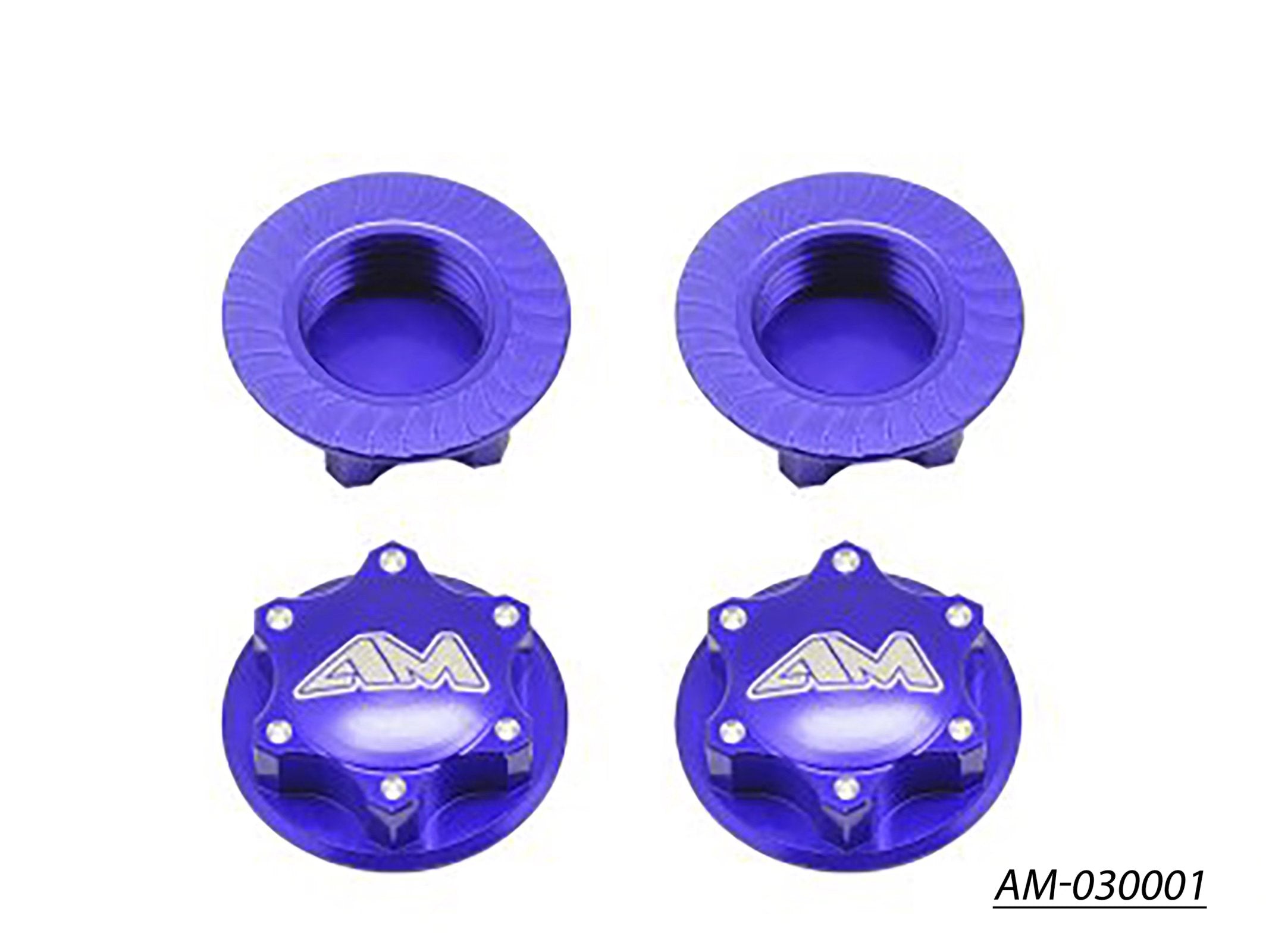 Arrowmax AM-030001 écrous alu 1/8 fermés légers x4