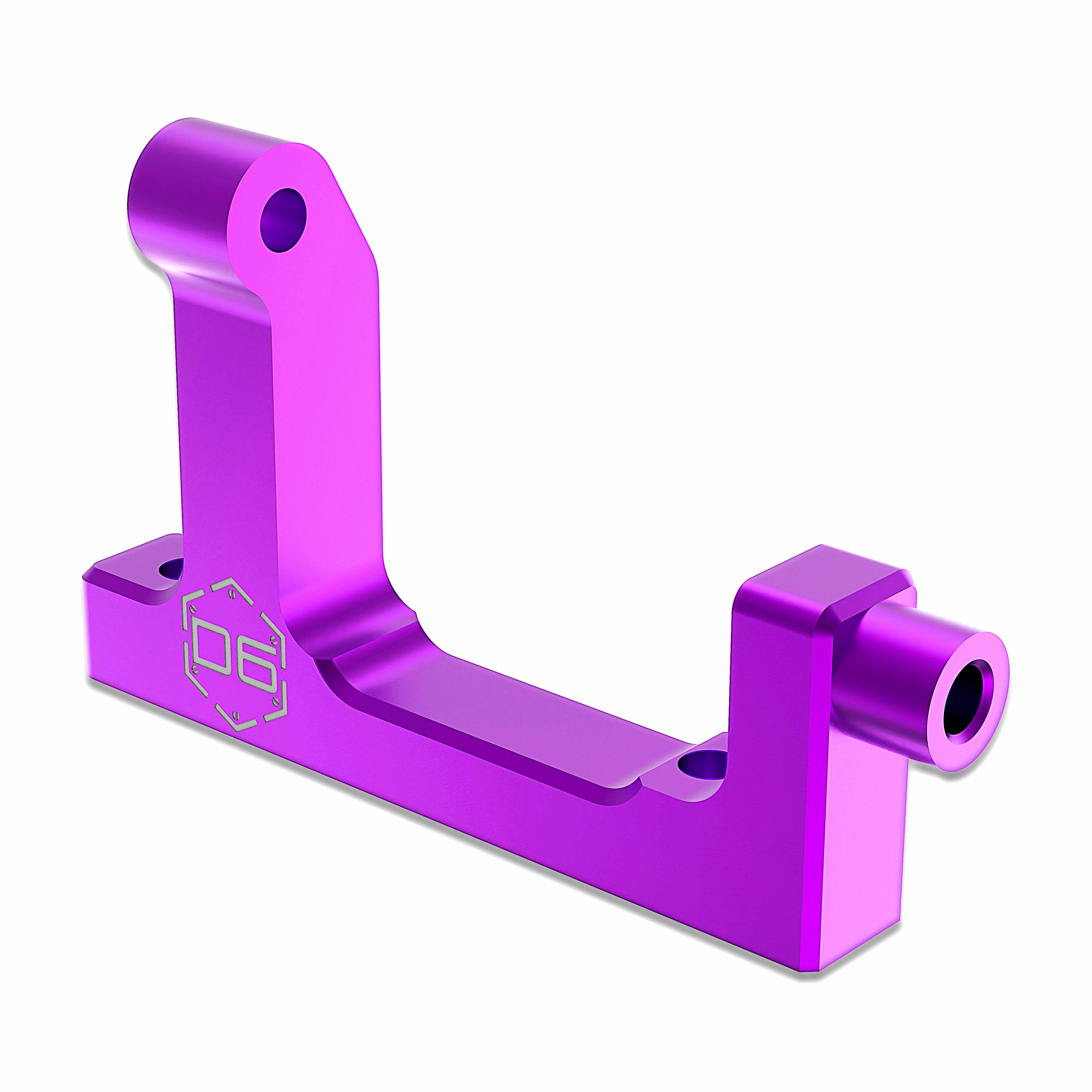 3Racing Auper D6 SAK-D6808F support moteur aluminium bleu