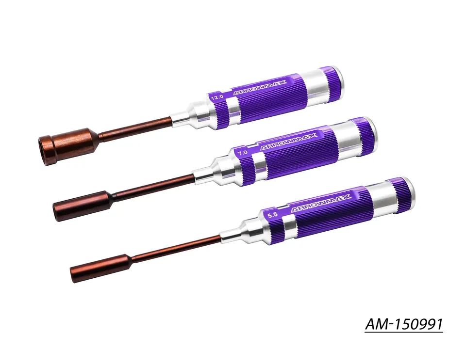 Arrowmax Tools Set clés à douille 5.5 7.0 12mm x100mm lot 3