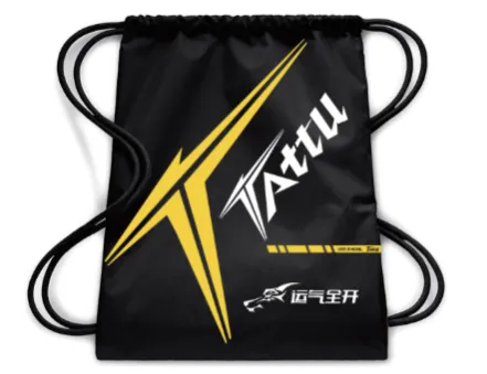 Tattu Merchandise Sac ficelle drawstring gym noir
