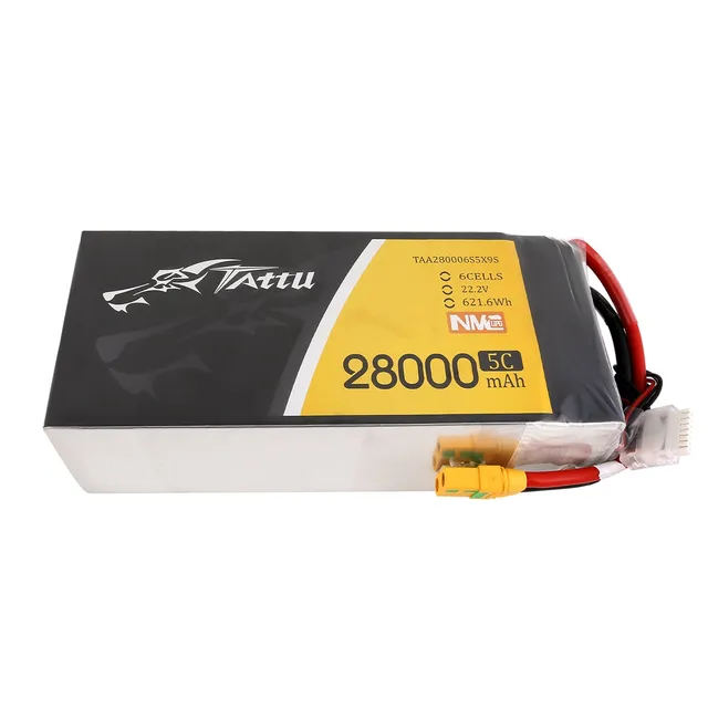 Gens Ace Tattu 28000mAh 6S batterie lipo semi-solide XT90-S