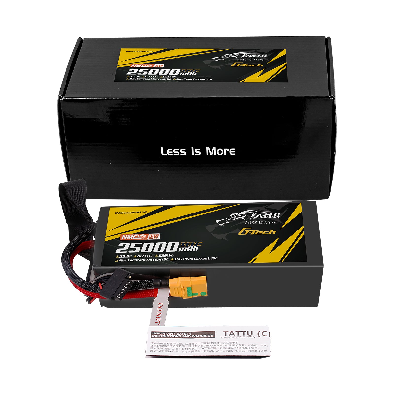 Tattu Semi-Solid 25000mAh 6S Batterie Lipo XT90-S 22,2V