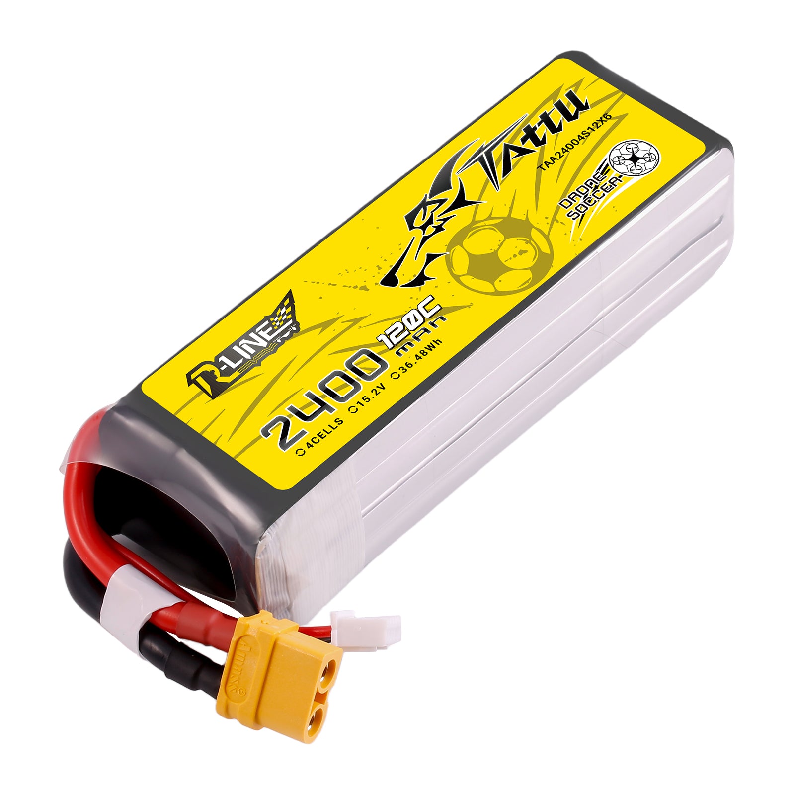 Tattu R-Line batterie lipo 2400mAh 4S HV XT60 120C