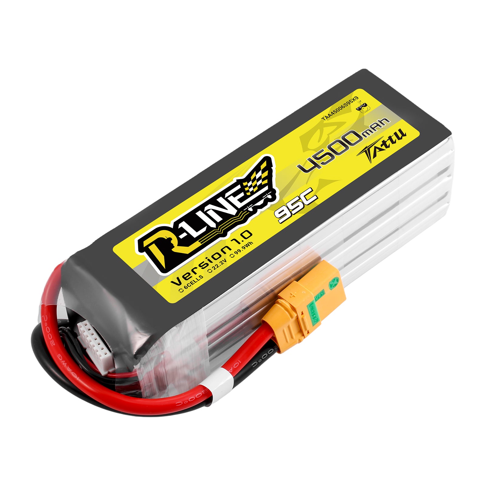 Tattu R-Line 4500mAh 6S batterie lipo 22.2V 95C XT90-S
