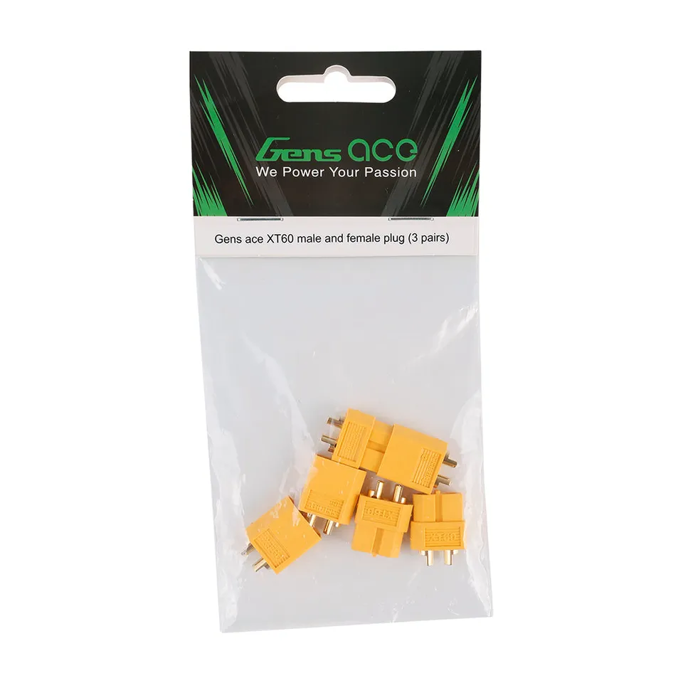 Gens Ace Accessories prise XT60 lot 3 paires mâle femelle