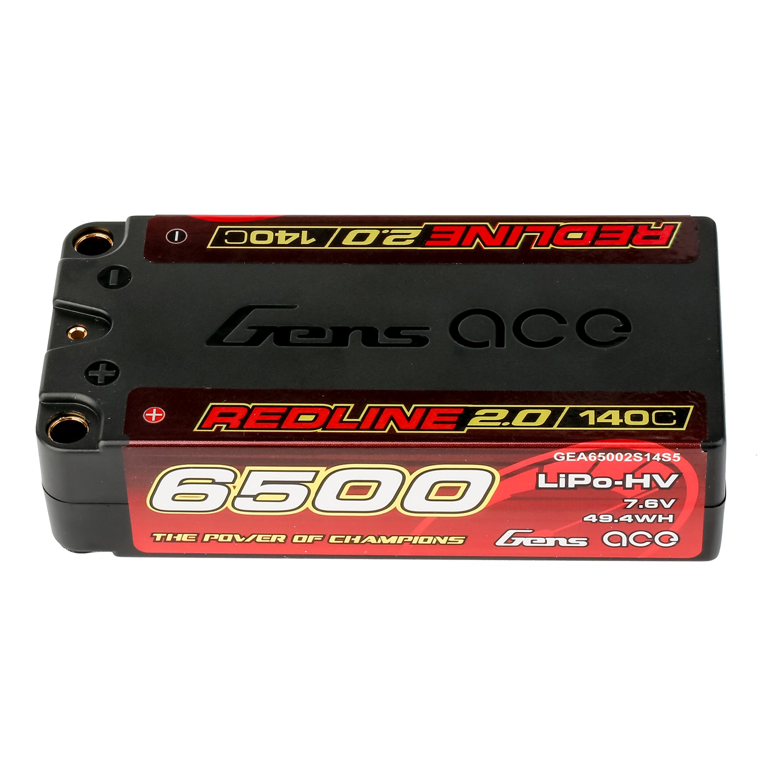 Gens Ace Redline 2.0 6500mAh 2S 140C batterie LiPo shorty HV