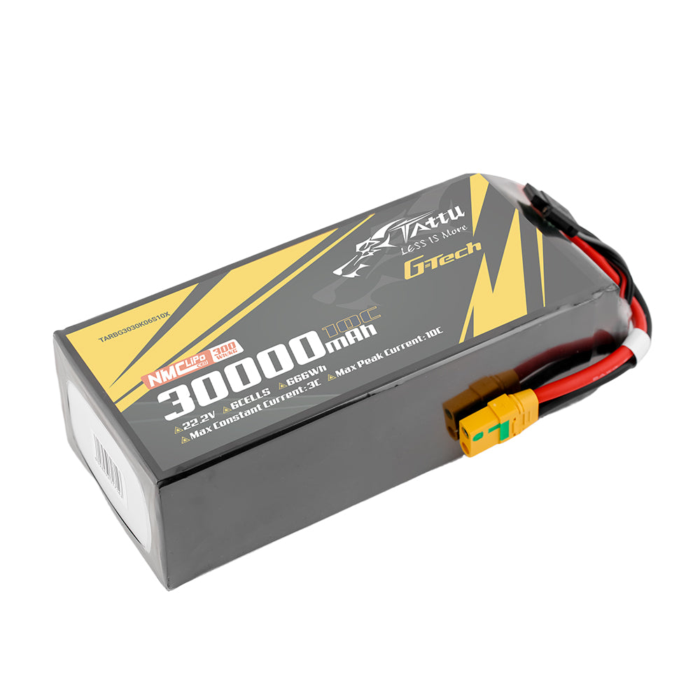 Tattu Semi-Solid 30000mAh 6S batterie LiPo 22.2V XT90S-F