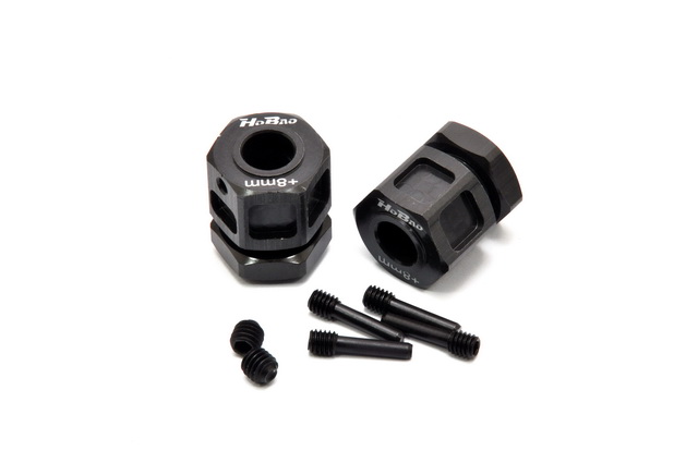 Hobao 86106 hexagones roue +8mm filetés pas 1.25