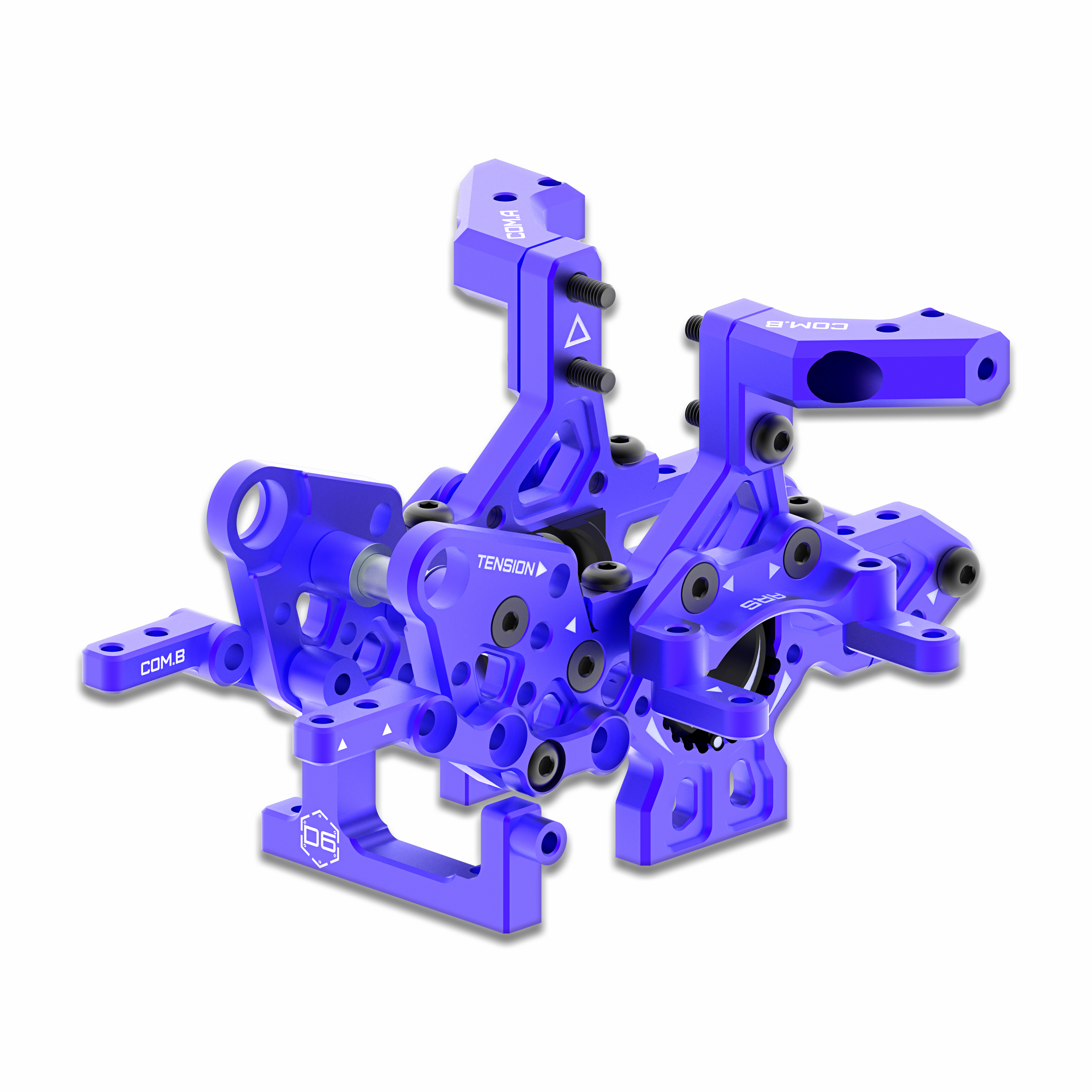 3Racing AuperD5 SAK-D6825 cellule gear alu bleu