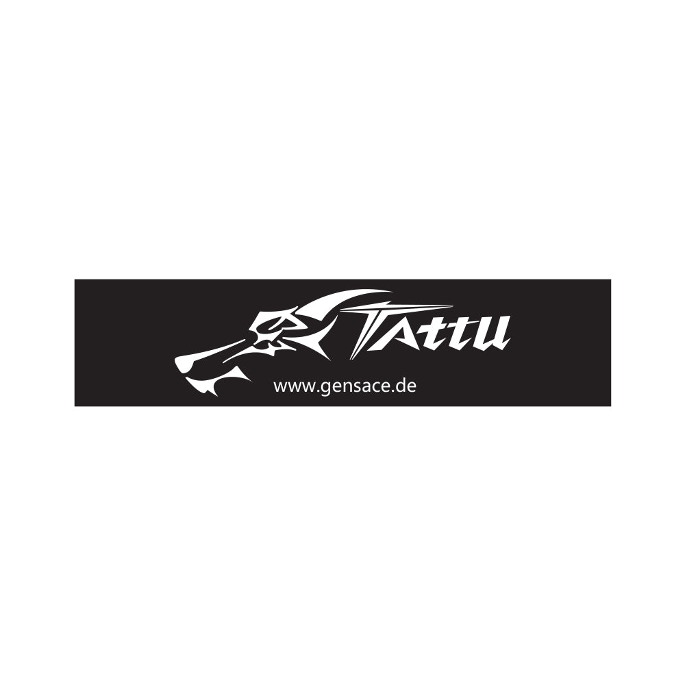 Tattu banderole 4 m noir blanc déco stand