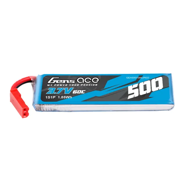 Gens Ace Air Classic 500mAh 1S batterie LiPo 60C JST