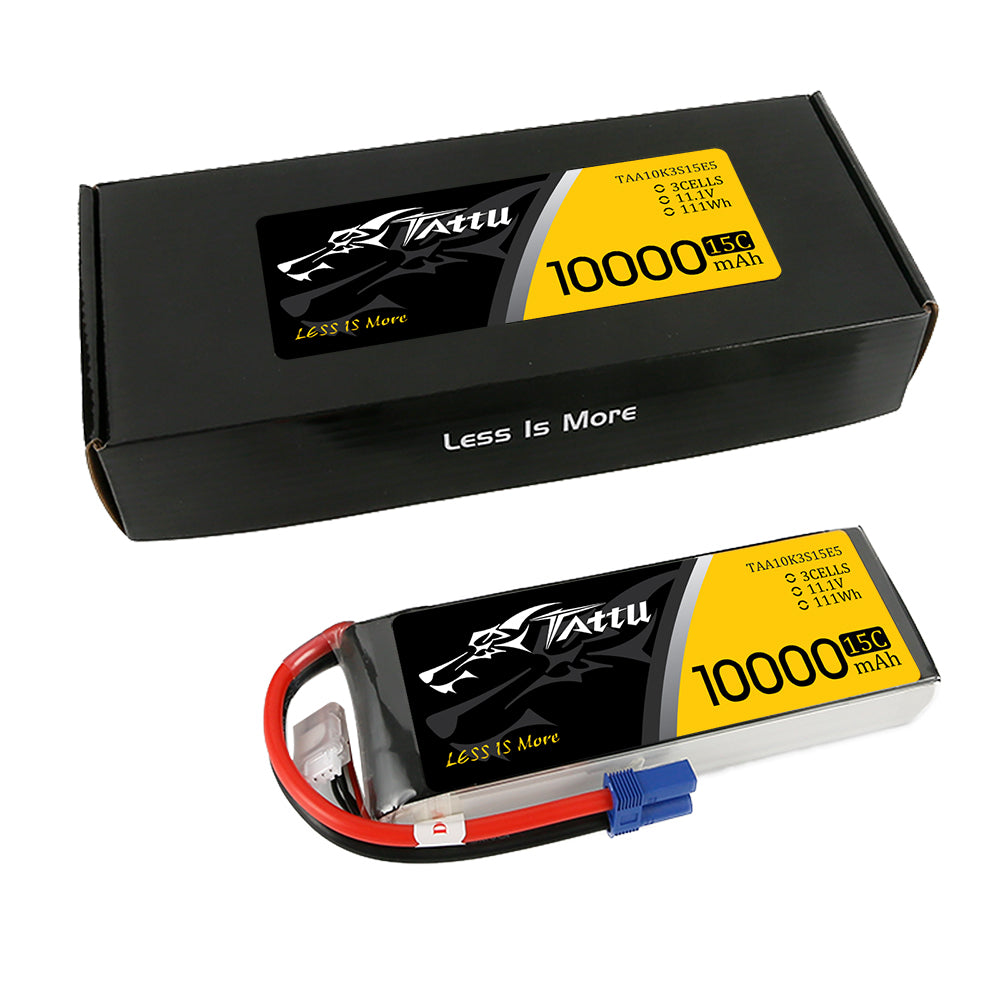 Tattu 10000mAh 3S 11.1V Batterie drone EC5 15C