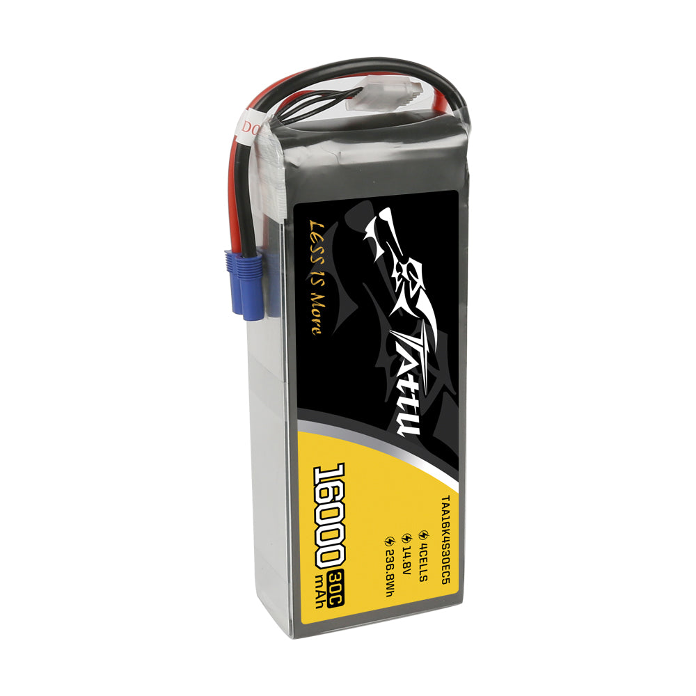 Tattu 16000mAh 4S 30C 14.8V batterie LiPo drone EC5