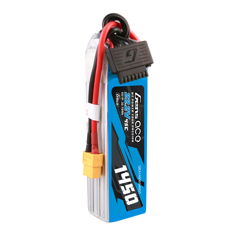 Gens Ace Classic 1450mAh 6S 45C batterie LiPo XT60