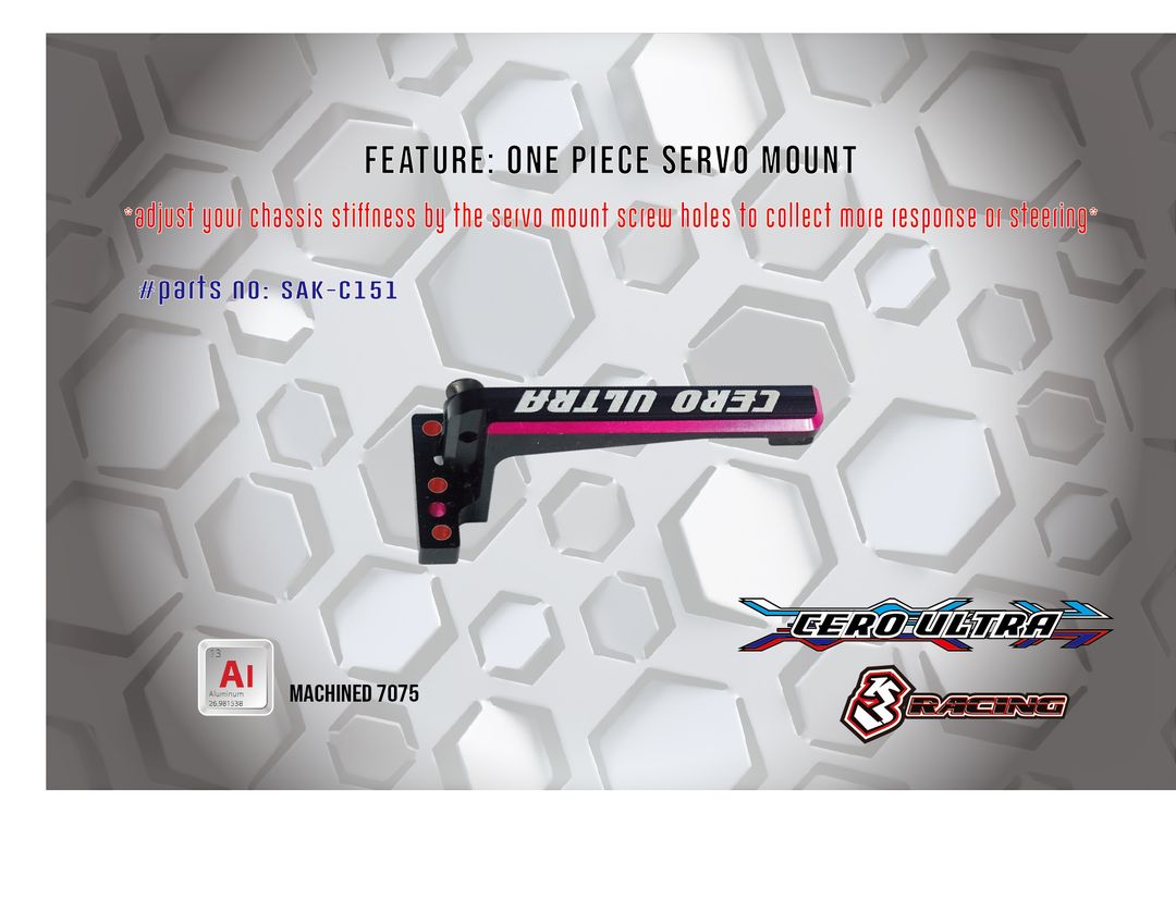 3RACING Cero SAK-C151 support servo monobloc Ultra