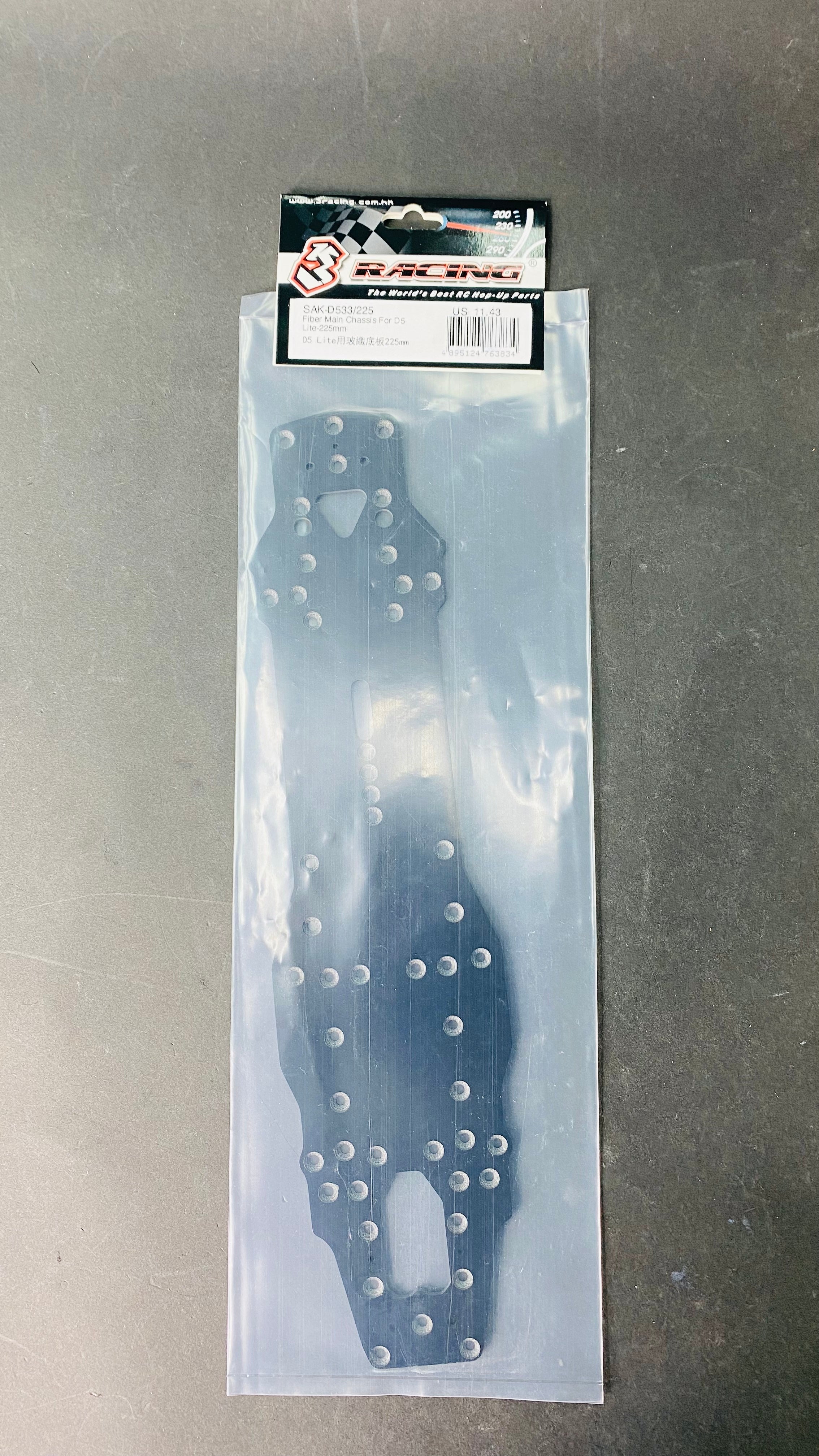 3Racing Sakura SAK-D533 châssis fibre D5 Lite Sport 210mm