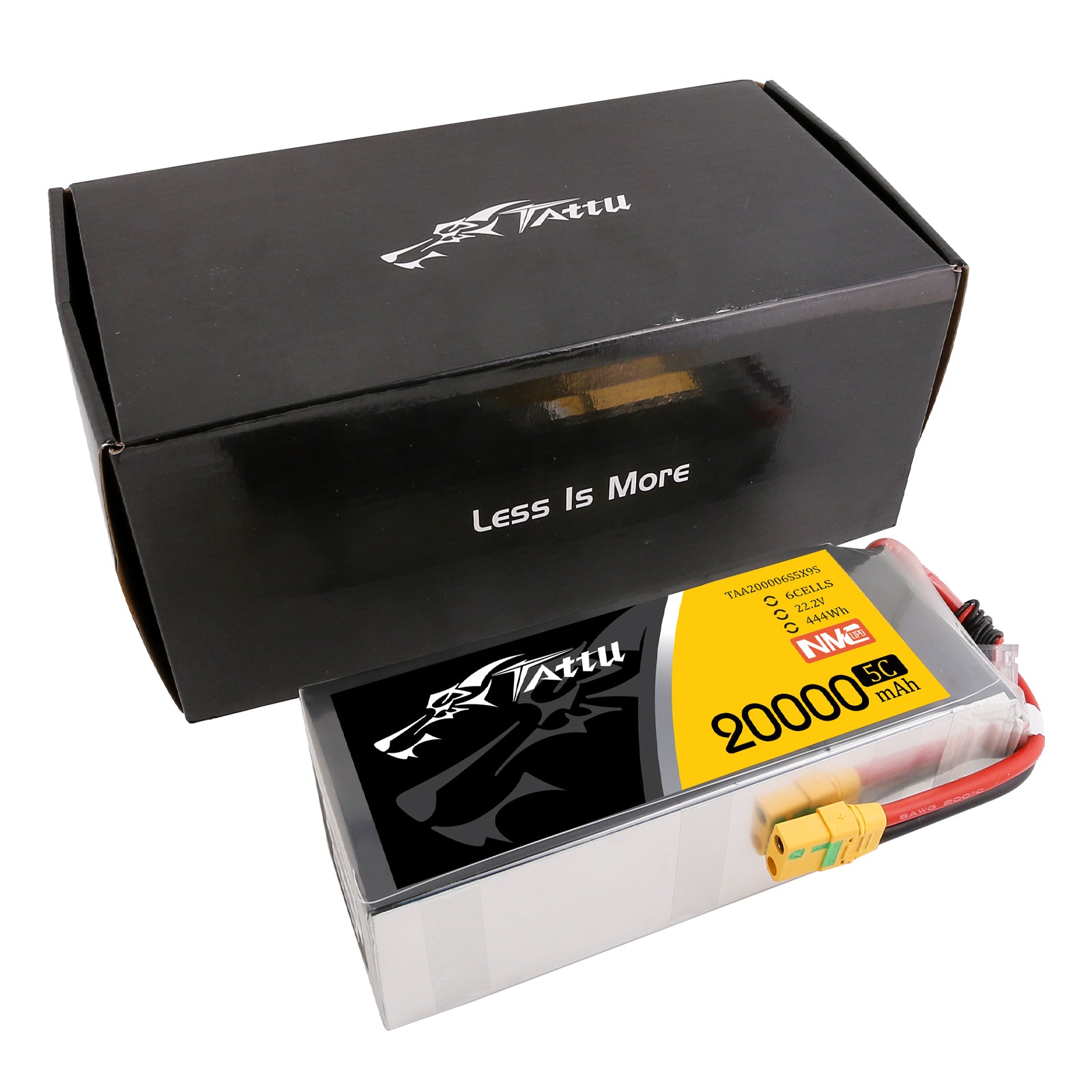 Tattu Semi-Solid 20000mAh 6S batterie LiPo 5C XT90-S