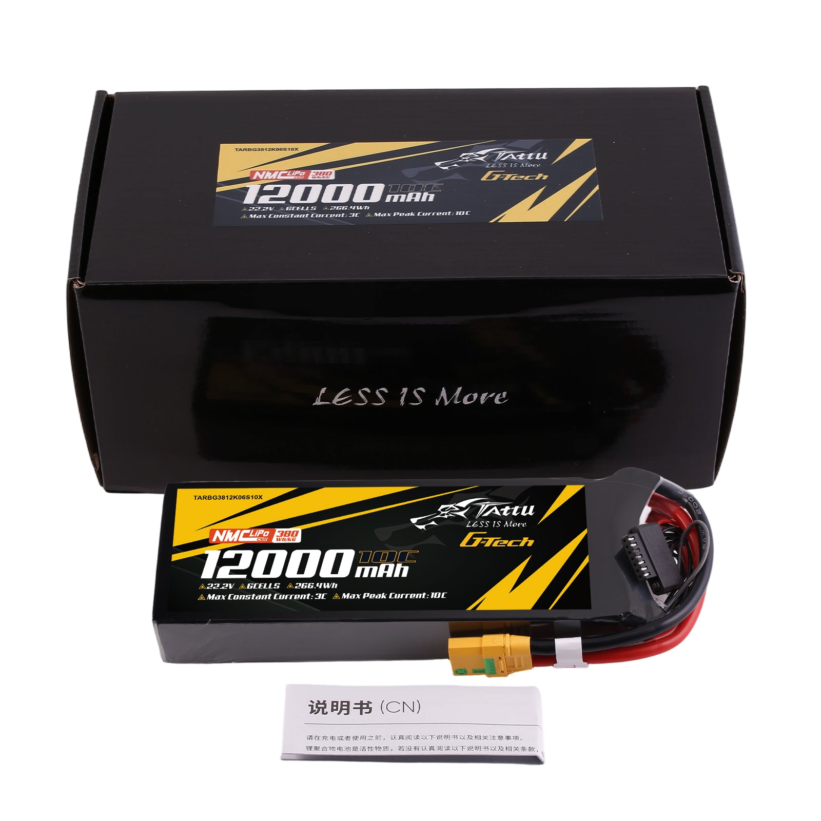 Tattu Semi-Solid 12000mAh 6S 22,2V LiPo drone XT90S
