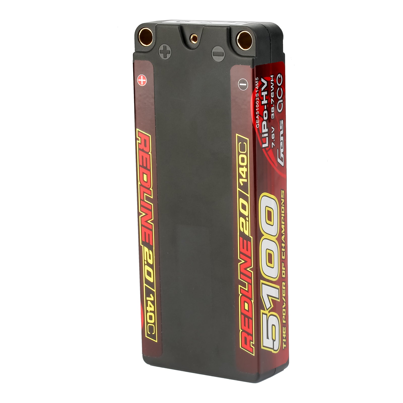 Gens Ace Redline 2.0 5100mAh 2S 140C batterie LiPo 7.6V HV 5.0mm