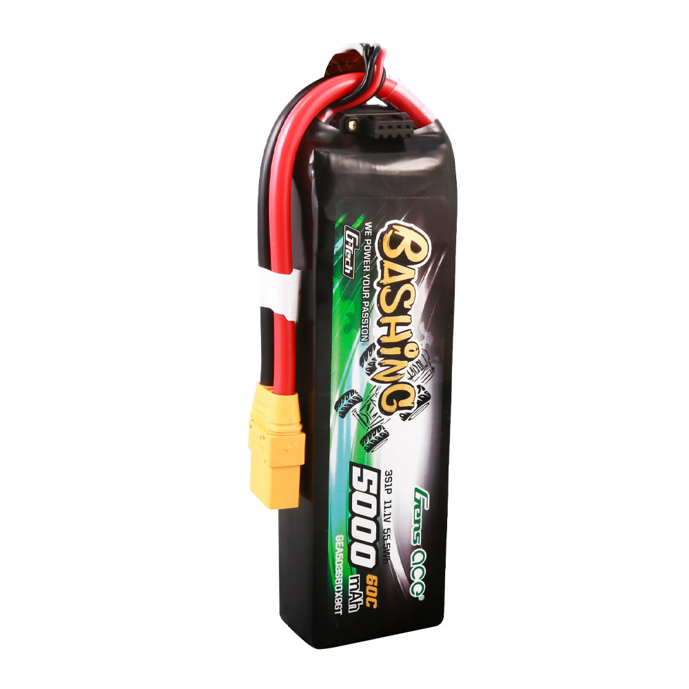 Gens Ace Bashing 5000mAh 3S 60C batterie LiPo 11.1V XT90