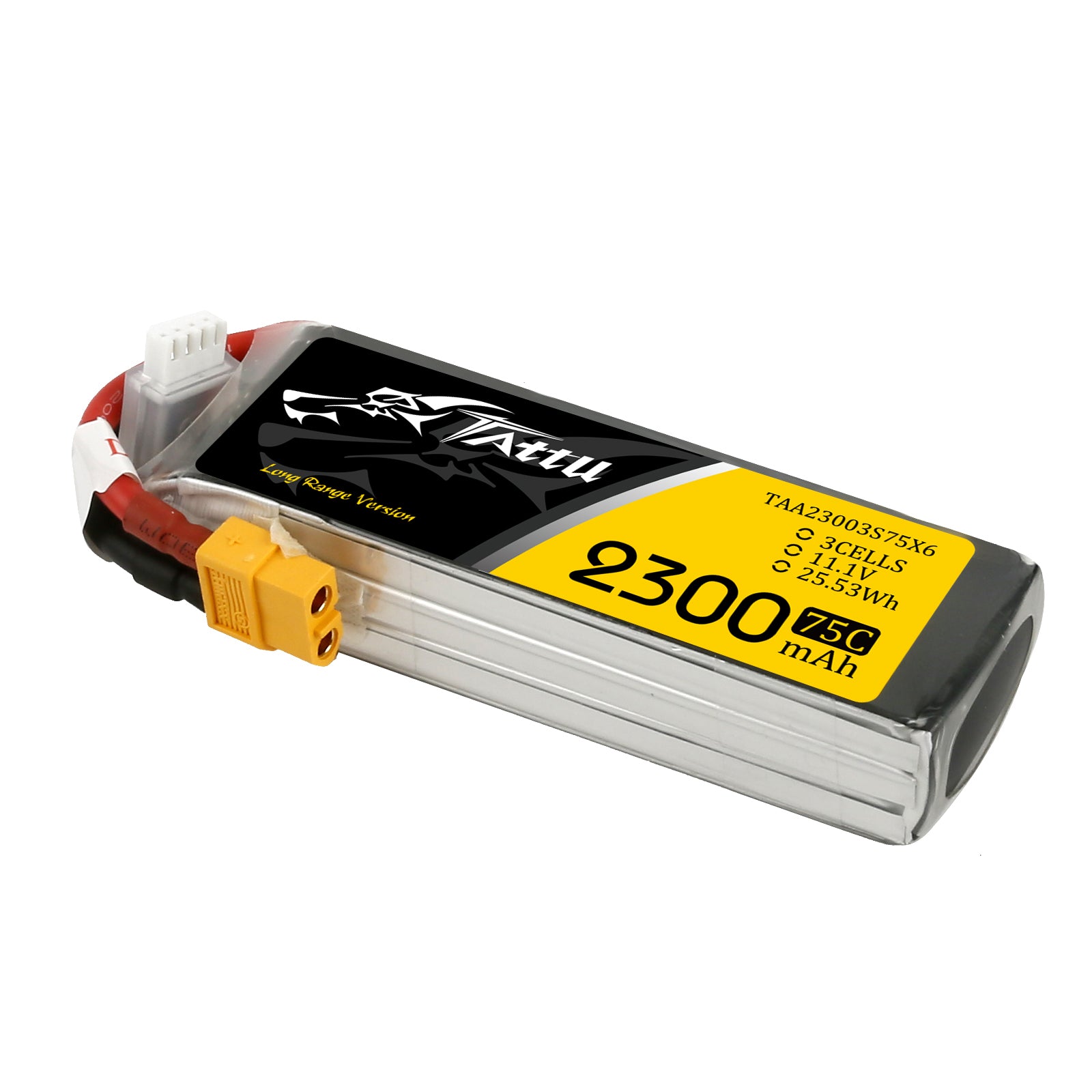 Tattu 2300mAh 3S batterie LiPo XT60 75C FPV