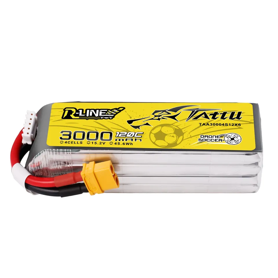Tattu R-Line 3000mAh 4S batterie LiPo 15.2V HV 120C XT60