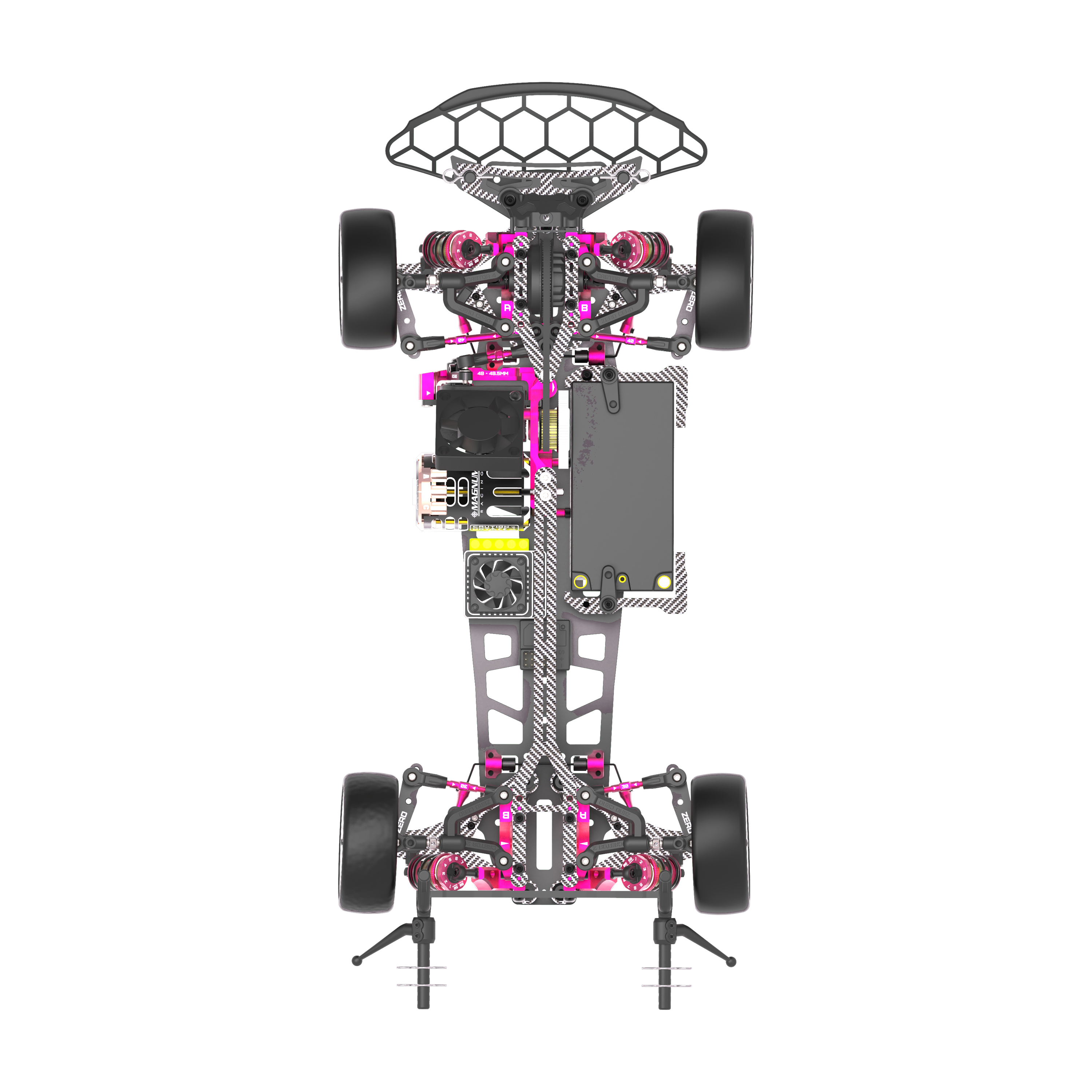 3Racing KITS KIT-ZERO CERO FWD Voiture Touring 1/10 Traction